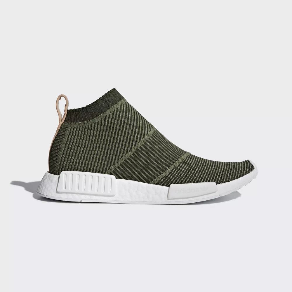 Adidas NMD CS1 Primeknit Tenis Verdes Para Hombre (MX-87094)